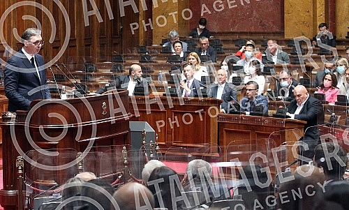 The fifth special session of the National Assembly of the Republic of Serbia, on whose agenda was the Report on the work of the Office for Kosovo and Metohija (in the period from May 2019 to June 2021) submitted by the Government and the Report on th