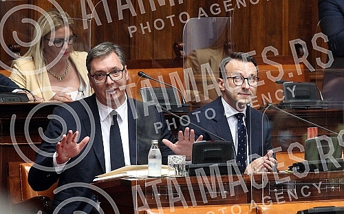 The fifth special session of the National Assembly of the Republic of Serbia, on whose agenda was the Report on the work of the Office for Kosovo and Metohija (in the period from May 2019 to June 2021) submitted by the Government and the Report on th