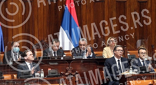 The fifth special session of the National Assembly of the Republic of Serbia, on whose agenda was the Report on the work of the Office for Kosovo and Metohija (in the period from May 2019 to June 2021) submitted by the Government and the Report on th