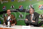 Signing of the sponsorship agreement between the Basketball Association of Serbia and the Lasko brewery.Potpisivanje sponzorskog ugovora izmedju Kosarkaskog saveza Srbije i pivare Lasko.