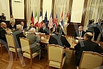 President of Republic of Serbia Aleksandra Vucic meeting with the ambassadors Kvinta and EU on the occasion of the problem in Kosovo and Metohija.Sastanak Aleksandra Vucica sa ambasadorima Kvinte i EU povodom problema na Kosovu i Metohiji.