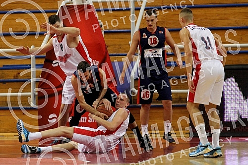 Utakmica sestog (6.) kola Kosarkaske lige Srbije (KLS) odigrana u Zelezniku izmedju KK FMP i KK Vojvodina Srbijagas.