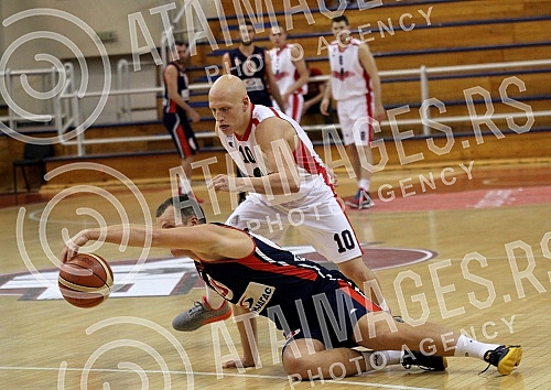 Utakmica sestog (6.) kola Kosarkaske lige Srbije (KLS) odigrana u Zelezniku izmedju KK FMP i KK Vojvodina Srbijagas.