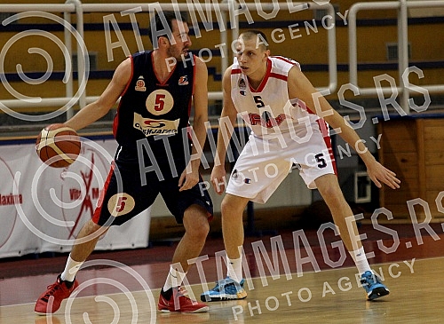 Utakmica sestog (6.) kola Kosarkaske lige Srbije (KLS) odigrana u Zelezniku izmedju KK FMP i KK Vojvodina Srbijagas.