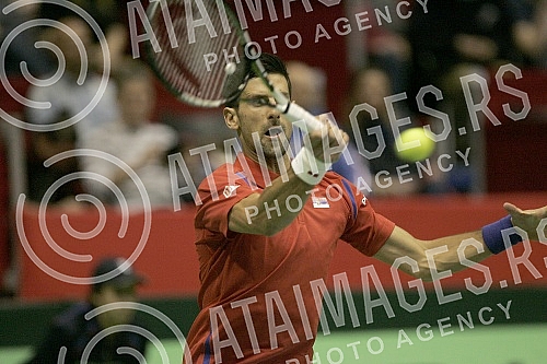 Prvo kolo Svetske grupe Dejvis kupa izmedju Srbije i Kazahstana odigrana u hali 