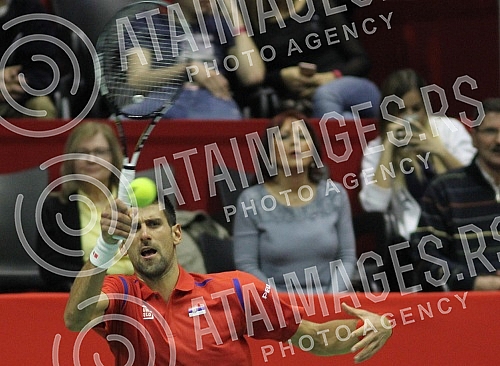 Prvo kolo Svetske grupe Dejvis kupa izmedju Srbije i Kazahstana odigrana u hali 