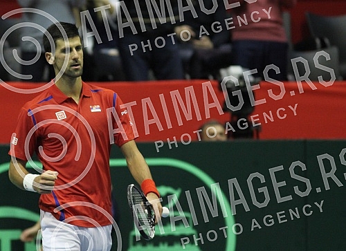 Prvo kolo Svetske grupe Dejvis kupa izmedju Srbije i Kazahstana odigrana u hali 