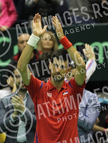 Prvo kolo Svetske grupe Dejvis kupa izmedju Srbije i Kazahstana odigrana u hali 