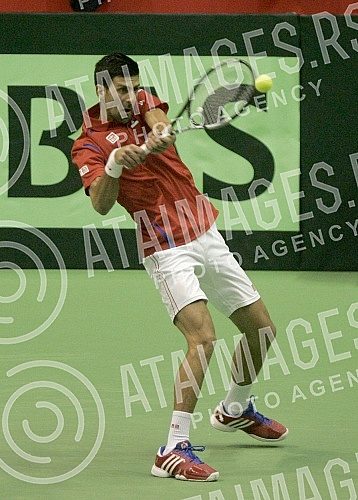 Prvo kolo Svetske grupe Dejvis kupa izmedju Srbije i Kazahstana odigrana u hali 