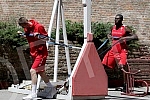Red Star basketball players are returning to rhythm during training after a two-month break due to coronavirus pandemic. Kosarkasi Crvene zvezde se na treningu vracaju  u ritam posle dvomesecne pauze zbog pandemije korona virusa.