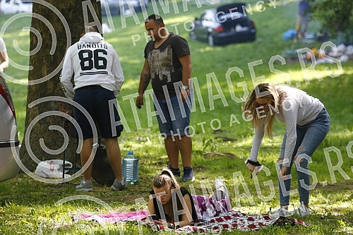 Celebration of International Workers' Day (Labour Day) on Kosutnjak - Prvomajski uranak.Proslava Internacionalnog dana radnika (Praznik rada) na Kosutnjaku - Prvomajski uranak.