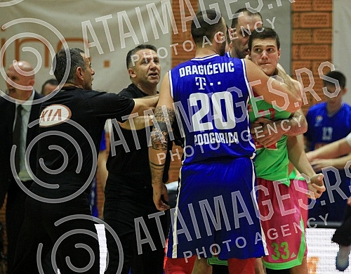 Second (2nd) match of semi-final of Regional ABA League between BC Mega Leks and BC Buducnost VOLI (Podgorica).Druga utakmica polufinalne serije Regionalne ABA Lige izmedju KK Mega Leks i KK Buducnost VOLI (Podgorica).  
