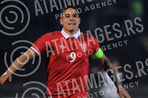 Play-off for Final Tournament, First leg for UEFA European Under-21 Championship between Serbia and Norway held on stadium of FK Partizan.Prva utakmica baraza za UEFA Prvenstvo evrope za igrace do 21 godine odigrana na stadionu Partizana izmedju Srb