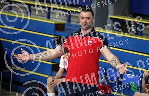 Revans utakmica cetvrtfinala Kupa Srbije u rukometu izmedju RK Crvene Zvezda (Beograd) i RK Spatak Vojput (Subotica) odigrana u Hali Sumice (Beograd)