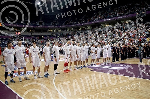  Finalna utakmica izmedju Srbije i Turske (Serbia vs Turkey) na Acibadem Trofej Beograda u kosarci u Kombank areni