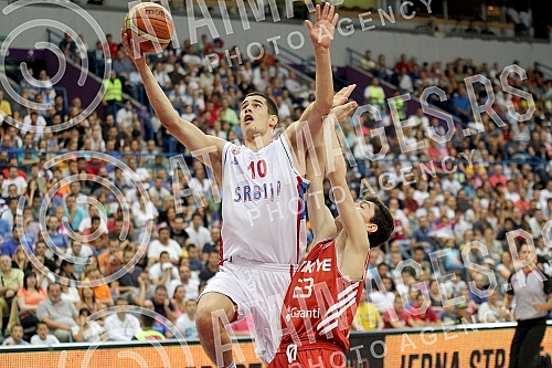  Finalna utakmica izmedju Srbije i Turske (Serbia vs Turkey) na Acibadem Trofej Beograda u kosarci u Kombank areni