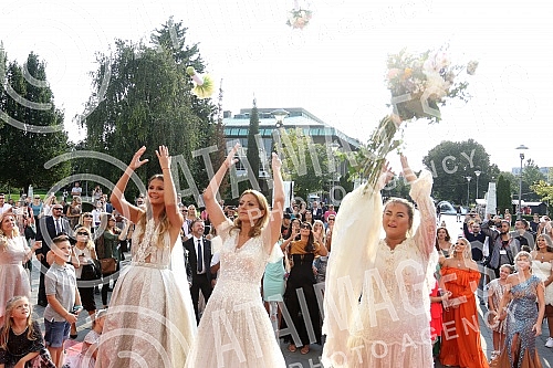 Wedding of familly Karic held in Temple of St Sava.Crkveno vencanje clanova porodice Karic u Hramu Svetog Save.
