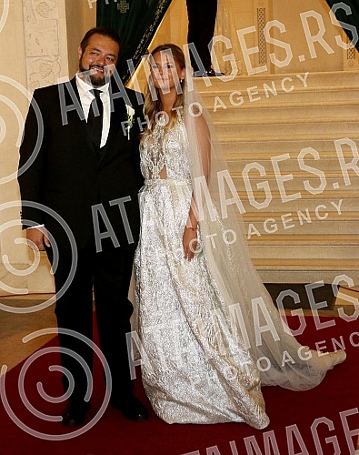 Wedding of familly Karic held in Temple of St Sava.Crkveno vencanje clanova porodice Karic u Hramu Svetog Save.