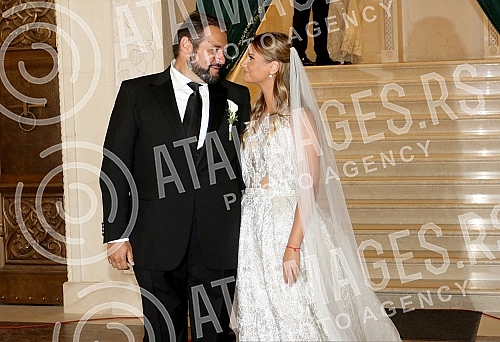 Wedding of familly Karic held in Temple of St Sava.Crkveno vencanje clanova porodice Karic u Hramu Svetog Save.