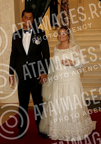 Wedding of familly Karic held in Temple of St Sava.Crkveno vencanje clanova porodice Karic u Hramu Svetog Save.