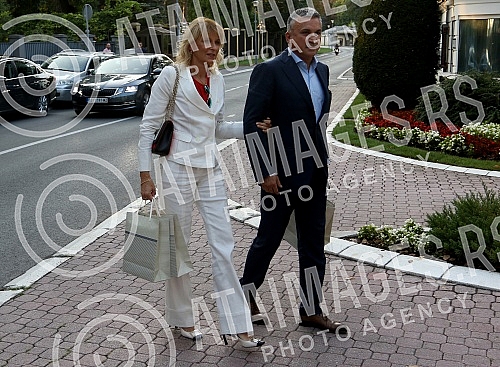 Wedding of familly Karic held in Temple of St Sava.Crkveno vencanje clanova porodice Karic u Hramu Svetog Save.