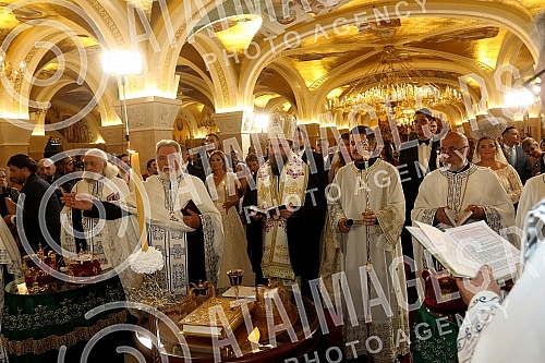 Wedding of familly Karic held in Temple of St Sava.Crkveno vencanje clanova porodice Karic u Hramu Svetog Save.