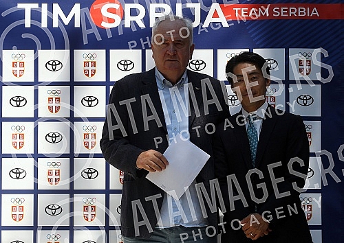 The Olympic Committee of Serbia and Toyota Serbia organized a press conference on the occasion of the presentation of the Letter of Welcome to Japan to the Olympic Team of Serbia by the President of Toyota Adria,  Kensuke Tsuchiya.Olimpijski komite