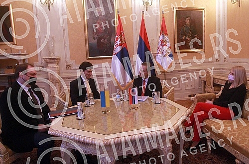 The President of the Assembly of Serbia, Ivica Dacic, held a farewell meeting with the Ambassador of Ukraine to Serbia, Oleksandr Aleksandrovych.Predsednik Skupstine Srbije Ivica Dacic odrzao je oprostajni sastanak sa ambasadorom Ukrajine u Srbiji 