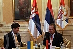 The President of the Assembly of Serbia, Ivica Dacic, held a farewell meeting with the Ambassador of Ukraine to Serbia, Oleksandr Aleksandrovych.Predsednik Skupstine Srbije Ivica Dacic odrzao je oprostajni sastanak sa ambasadorom Ukrajine u Srbiji 