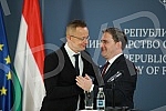 The meeting between the Minister of Foreign Affairs of the Republic of Serbia Nikola Selakovic and the Minister of Foreign Affairs and Foreign Trade of Hungary Peter Szijjarto was held in the Government of the Republic of Serbia, after which the two 