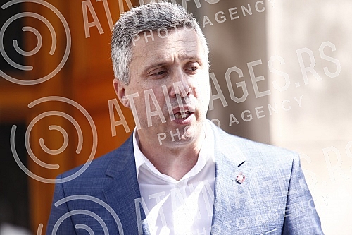 The President of the Serbian Movement Dveri and MP Bosko Obradovic and the President of the Executive Committee of Correct Serbia Sasa Varinac submitted the request to ban Europride 2022 to the Government of the Republic of Serbia, the Ministry of In