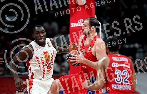 Match of Round 23 of Euroleague between BC Crvena zvezda vs BC CSKA Moscow. Utakmica 25. kola Evrolige izmedju KK Crvena zvezda i KK CSKA Moskva.