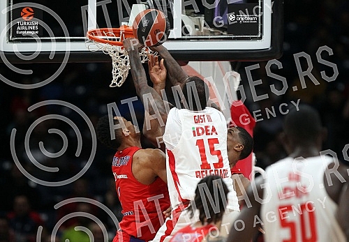 Match of Round 23 of Euroleague between BC Crvena zvezda vs BC CSKA Moscow. Utakmica 25. kola Evrolige izmedju KK Crvena zvezda i KK CSKA Moskva.