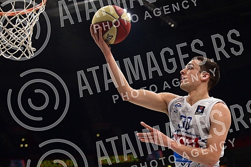 The match of Aba League between KK Partizan Mozzart Bet and KK Buducnost Voli.Utakmica Aba Lige izmedju KK Partizan Mozzart Bet i KK Buducnost Voli.
