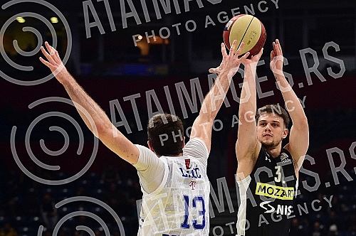 The match of Aba League between KK Partizan Mozzart Bet and KK Buducnost Voli.

Utakmica Aba Lige izmedju KK Partizan Mozzart Bet i KK Buducnost Voli.