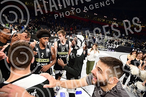 The match of Aba League between KK Partizan Mozzart Bet and KK Buducnost Voli.

Utakmica Aba Lige izmedju KK Partizan Mozzart Bet i KK Buducnost Voli.
