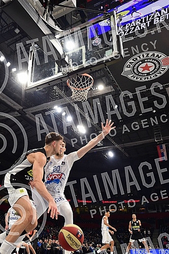 The match of Aba League between KK Partizan Mozzart Bet and KK Buducnost Voli.

Utakmica Aba Lige izmedju KK Partizan Mozzart Bet i KK Buducnost Voli.