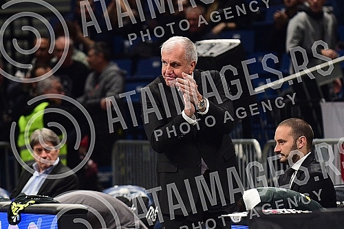 The match of Aba League between KK Partizan Mozzart Bet and KK Buducnost Voli.Utakmica Aba Lige izmedju KK Partizan Mozzart Bet i KK Buducnost Voli.