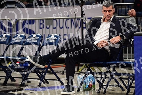 The match of Aba League between KK Partizan Mozzart Bet and KK Buducnost Voli.Utakmica Aba Lige izmedju KK Partizan Mozzart Bet i KK Buducnost Voli.