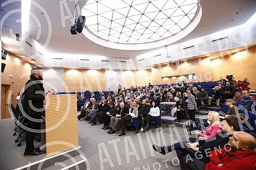 Public debate on the topic of the demolition of the Old Sava Bridge and the issue of traffic collapse in Belgrade.Javna rasprava na temu rusenja Starog savskog mosta i pitanja saobracajnog kolapsa u Beogradu. 