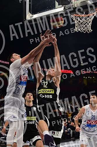 The match of Aba League between KK Partizan Mozzart Bet and KK Buducnost Voli.

Utakmica Aba Lige izmedju KK Partizan Mozzart Bet i KK Buducnost Voli.