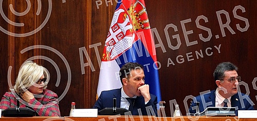 The session of the Parliamentary Committee for Finances, the Republic Budget and Control of the Spending of Public Funds.Sednica skupstinskog Odbora za finansije, republicki budzet i kontrolu trosenja javnih sredstava.