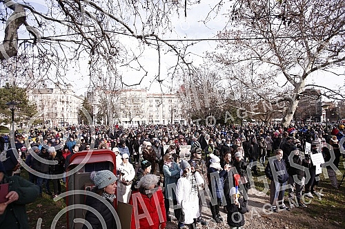 The informal environmental movement Eko straza held a rally in Bristol Park called the Counting Protest.Neformalni ekoloski pokret Eko straza odrzao je  u parku Bristol skup pod nazivom Protest prebrojavanja.