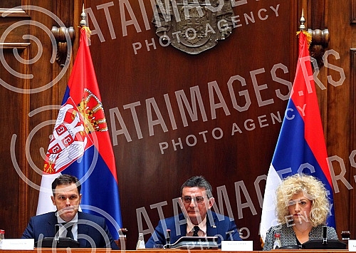The session of the Parliamentary Committee for Finances, the Republic Budget and Control of the Spending of Public Funds.Sednica skupstinskog Odbora za finansije, republicki budzet i kontrolu trosenja javnih sredstava.