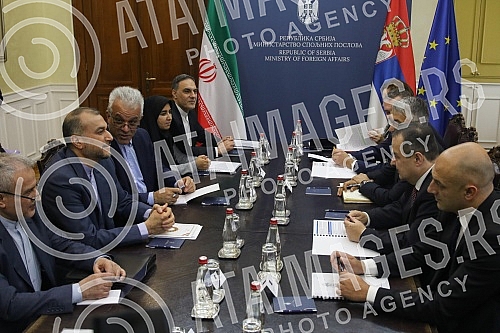 Ivica Dacic met with the Minister of Foreign Affairs of Iran Hossein Amir Abdollahian.Ivica Dacic sastao se sa ministrom inostranih poslova Irana Hoseinom Amir Abdolahijanom. 