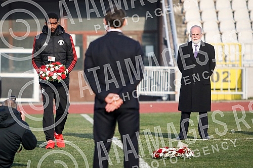 Marking anniversary of FC Manchester United airplane tragedy.Obelezavanje godisnjice avionske nesrece Mancester Junajteda.