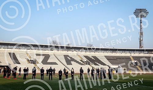 Marking anniversary of FC Manchester United airplane tragedy.Obelezavanje godisnjice avionske nesrece Mancester Junajteda.