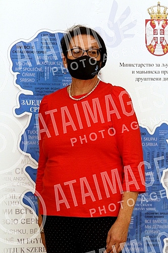 The Ministry of Human and Minority Rights and Social Dialogue and the German Organization for International Cooperation (GIZ) held a press conference at the Palace of Serbia to discuss a vaccination campaign in the languages of national minorities.