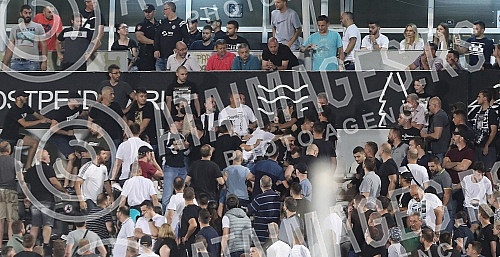 The match of the 2nd round of the qualification of the League of Conferences between FK Partizan (Serbia) - FK Dunajska Streda (Slovakia) was played at the FK Partizan stadium.Utakmica 2.kola kvalifikacija Lige konferencija izmedju FK Partizan (Srb