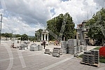 The reconstruction of King Milan Square in the center of Nis has been going on for three years, and was crowned with a humorous Guinness World Record for breaking the record in the category of the longest reconstruction of a square in the world. 
